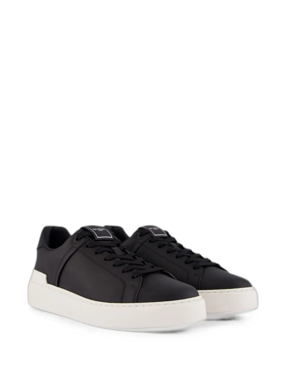 Balmain B-Court leather sneakers Zwart
