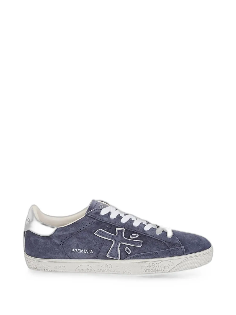 Premiata logo-patch sneakers - Blau