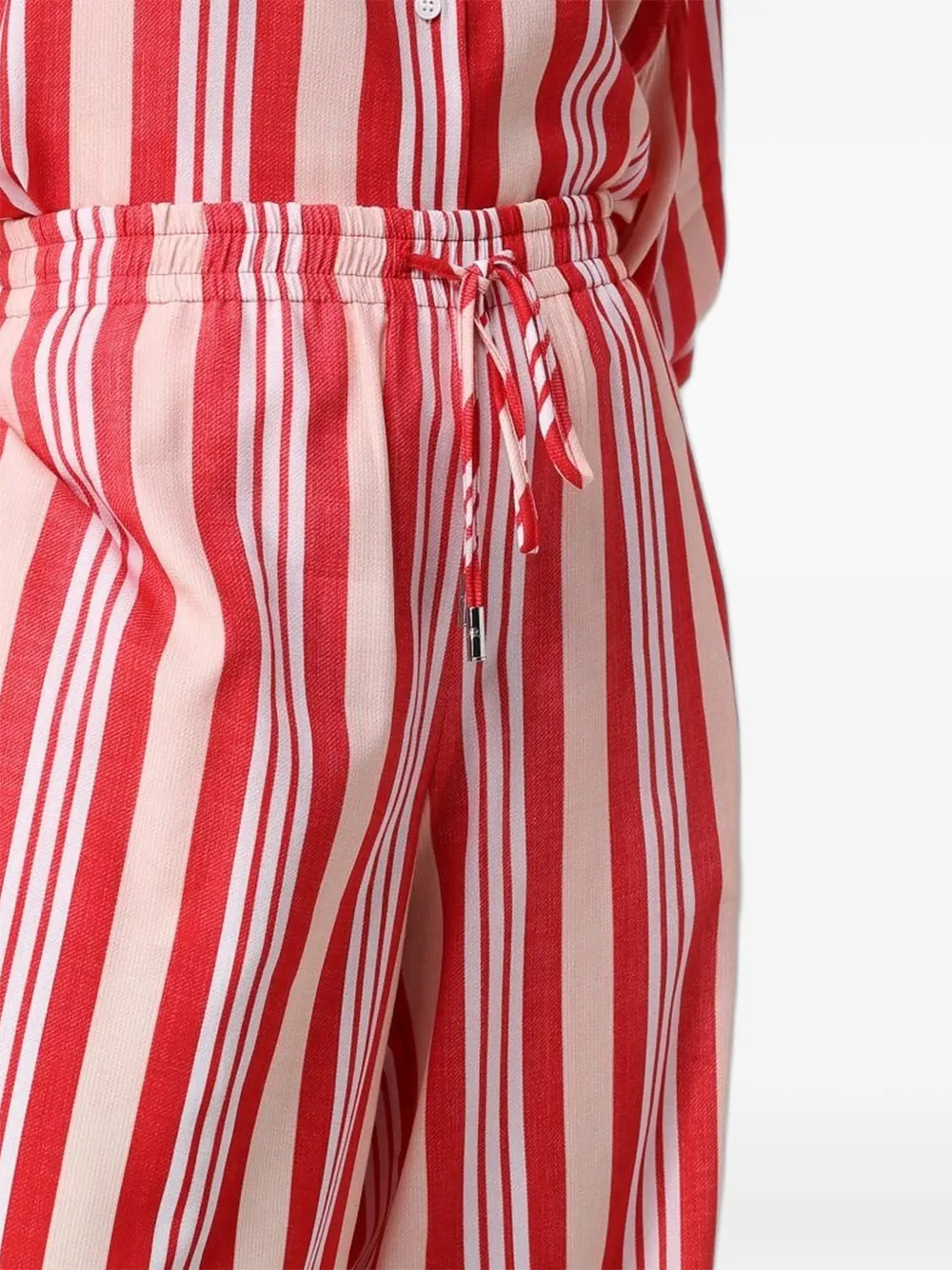 Ermanno Scervino Gestreepte broek Rood