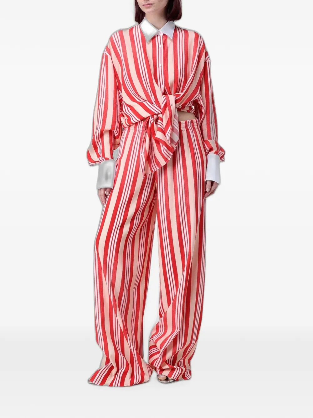 Ermanno Scervino Gestreepte broek Rood
