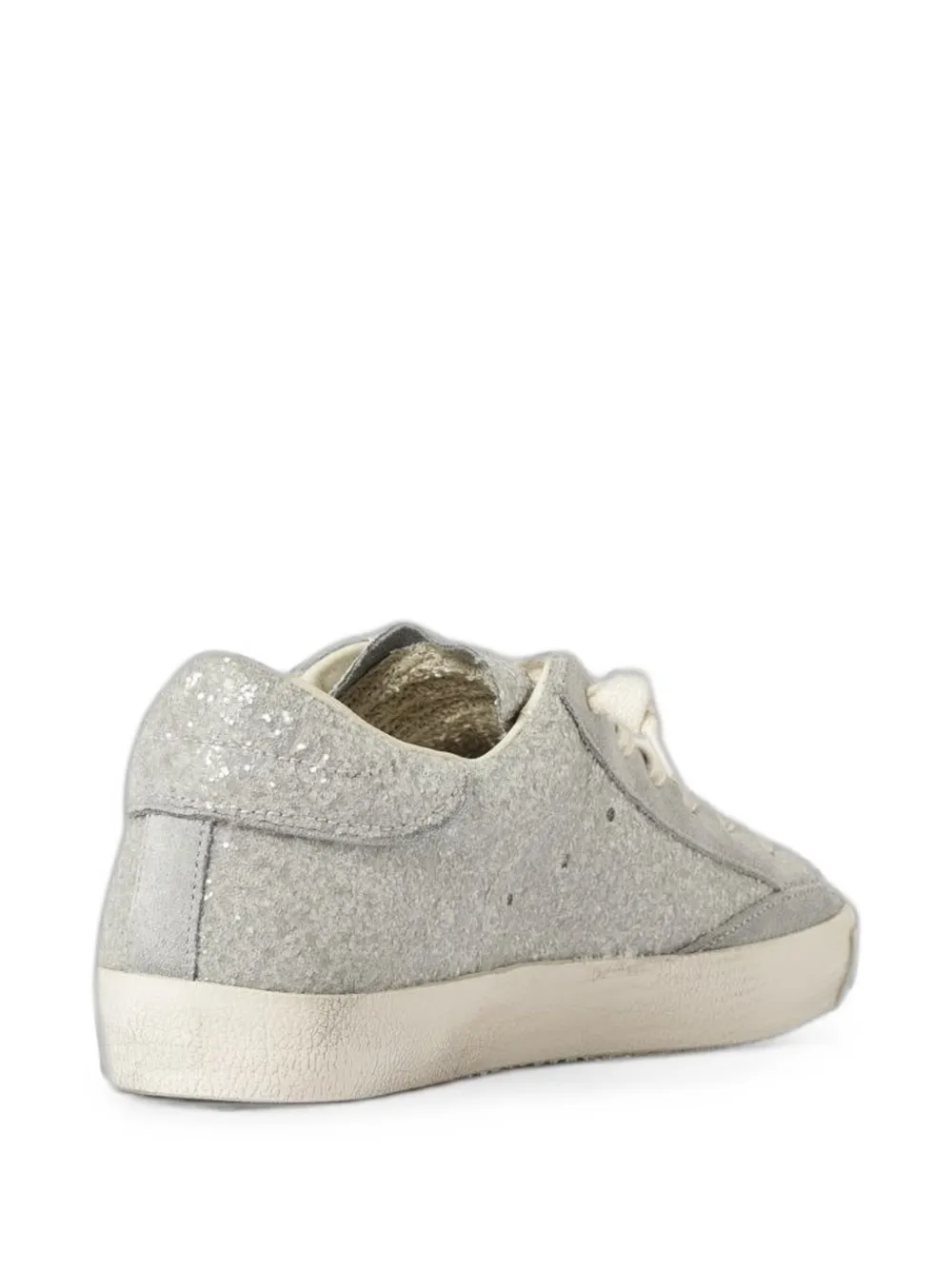 Philippe Model Paris glitter-effect panelled sneakers Zilver