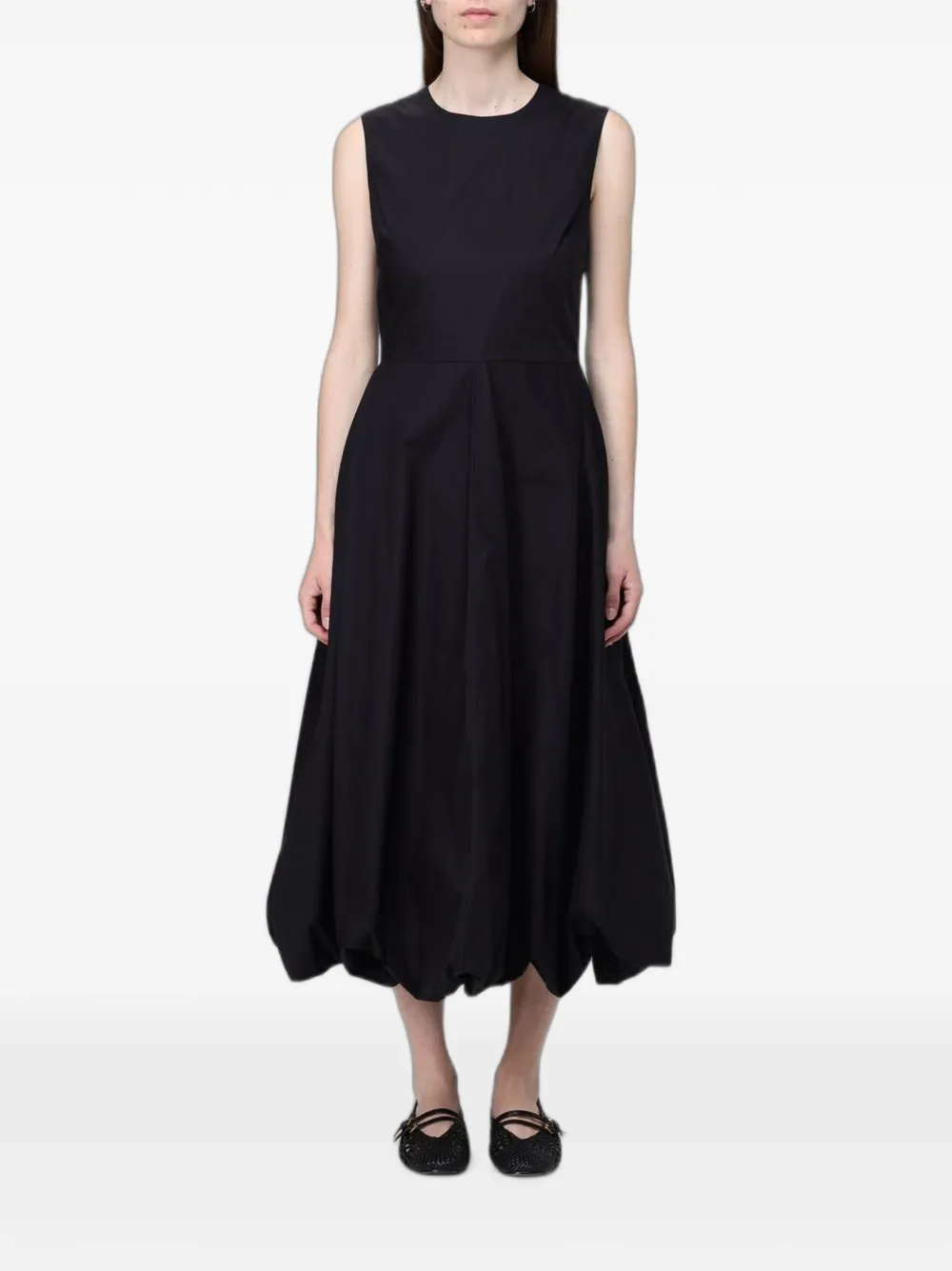 MeimeiJ sleeveless bubble-hem maxi dress - Nero