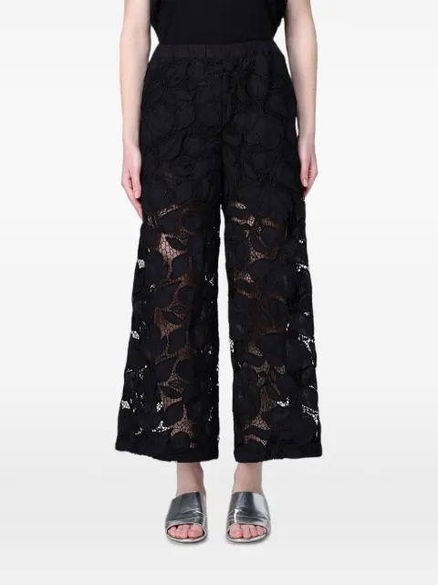 MeimeiJ lace-embroidered palazzo pants
