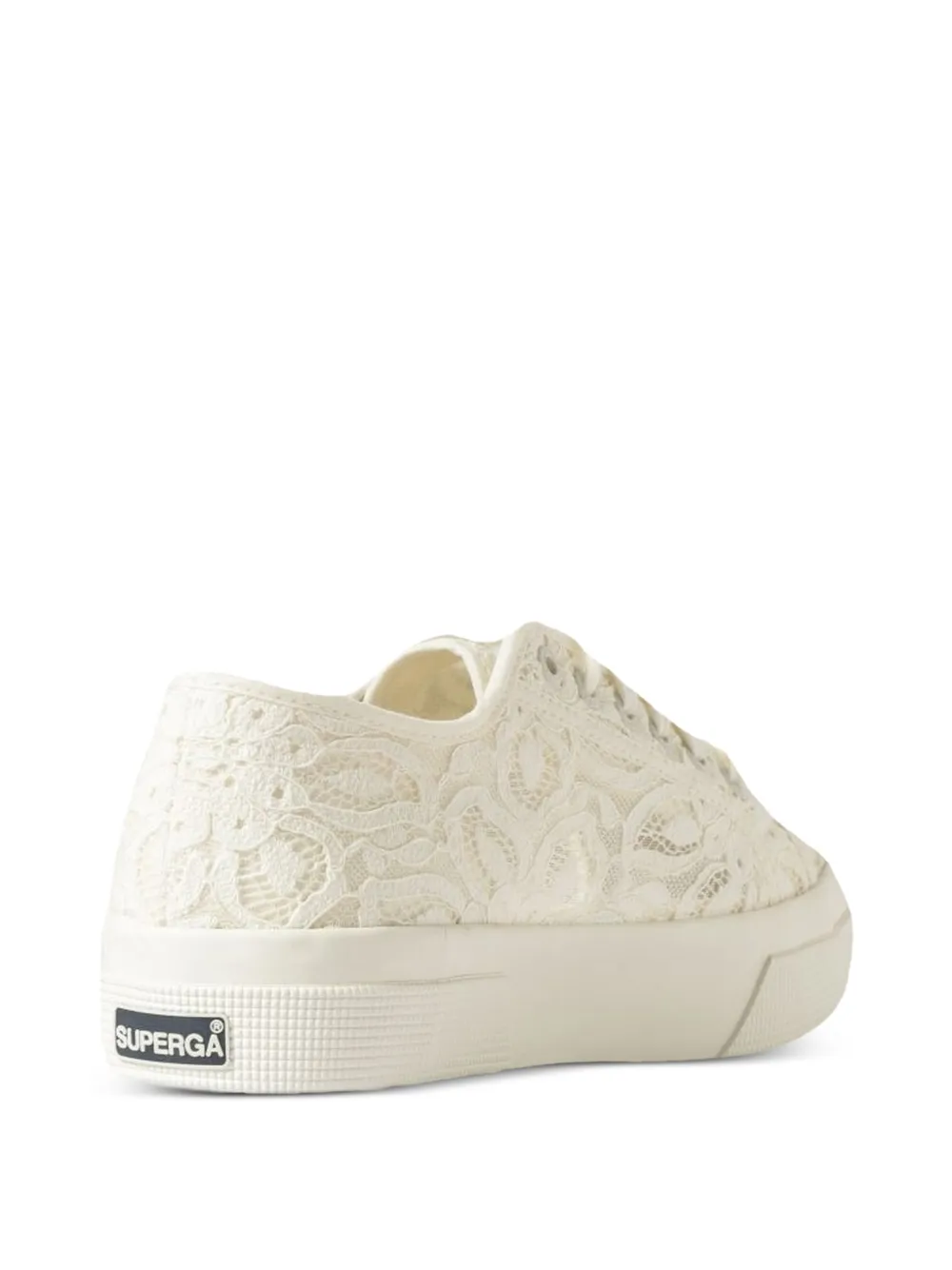 Superga 2725 lace platform sneakers Beige