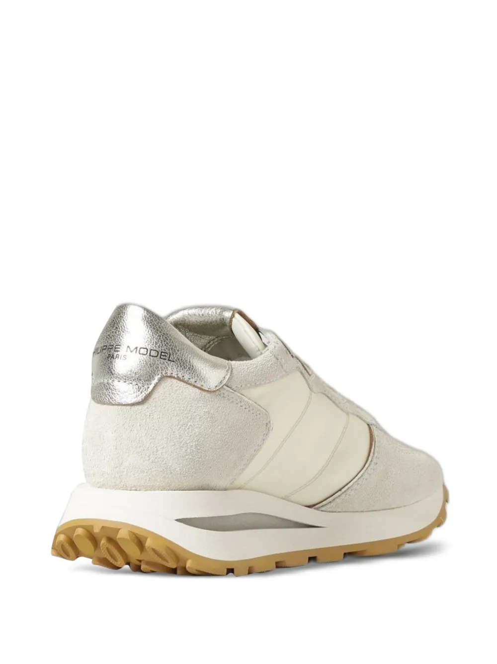 Philippe Model Paris Tropez Haute lace-up suede sneakers Beige