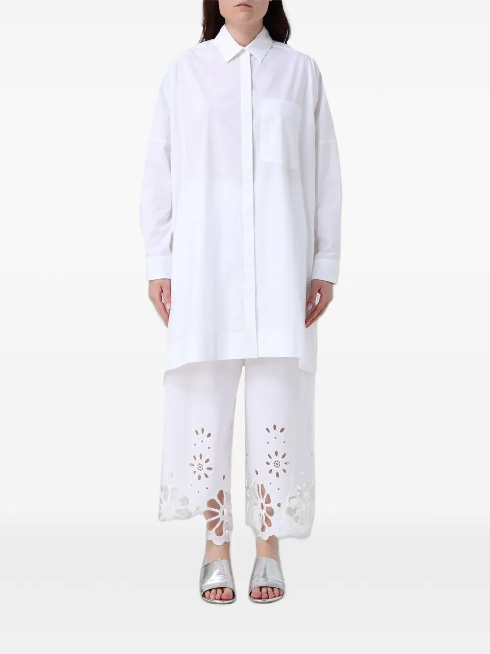 MeimeiJ poplin cotton shirt - Silber
