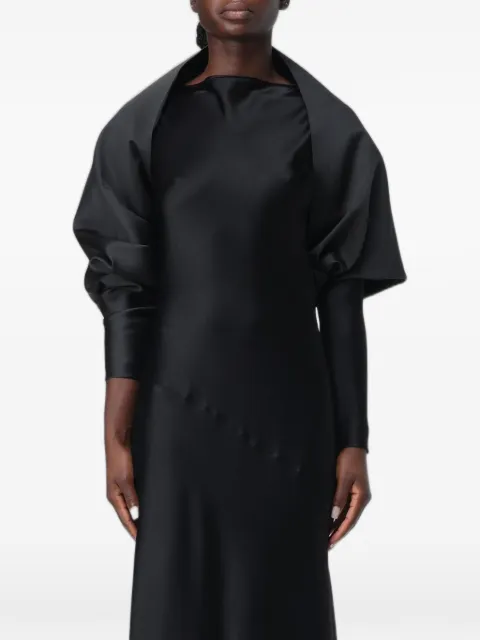 Alberta Ferretti satin-finish stole jacket