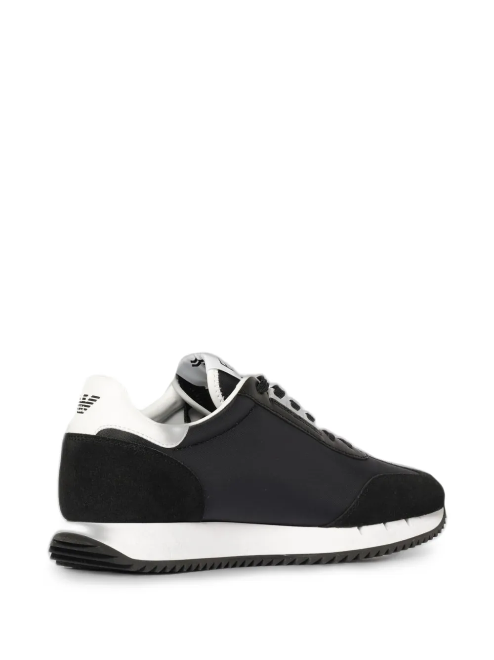 Ea7 Emporio Armani logo-print panelled sneakers Zwart