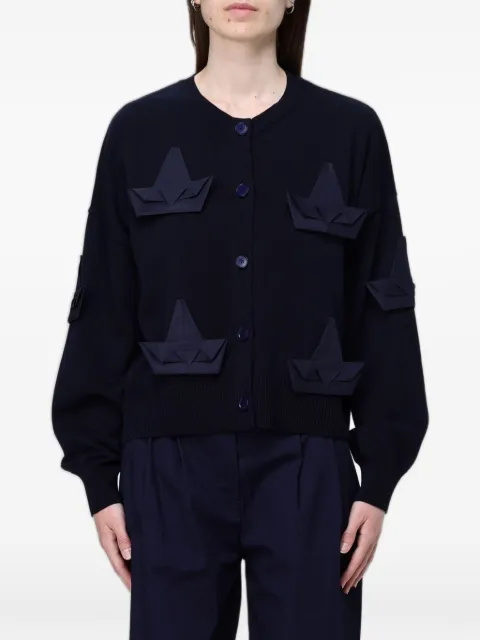 MeimeiJ boat-patch cotton cardigan