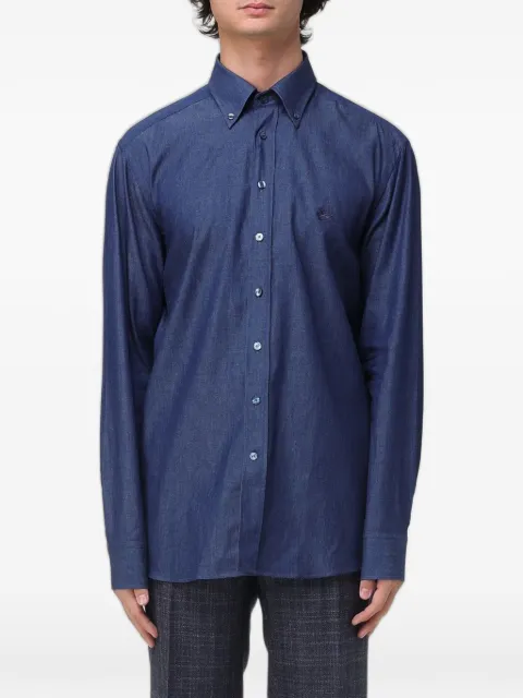 ETRO camisa con bordado Pegasus