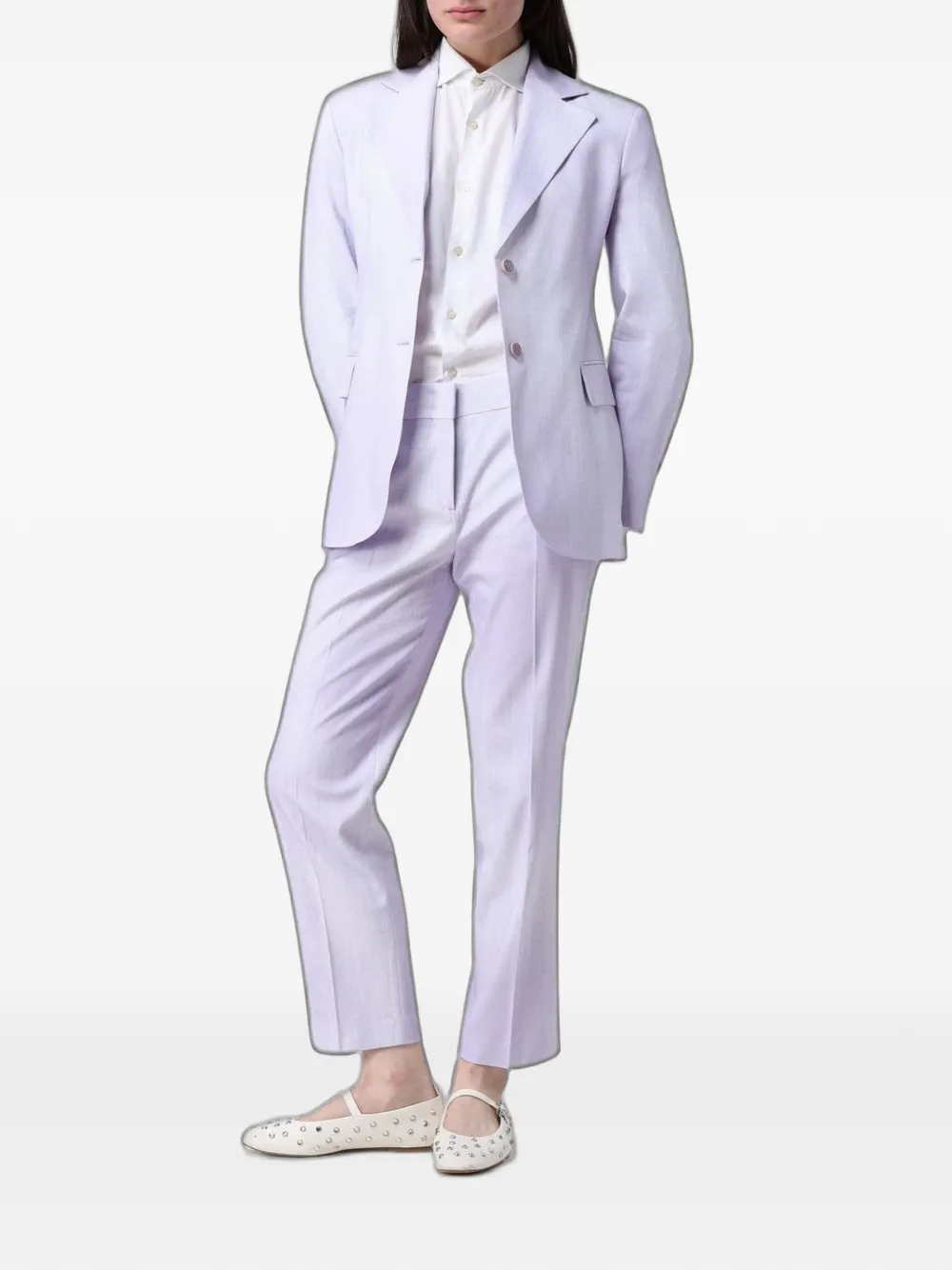 Ermanno Scervino Slim-fit broek Paars