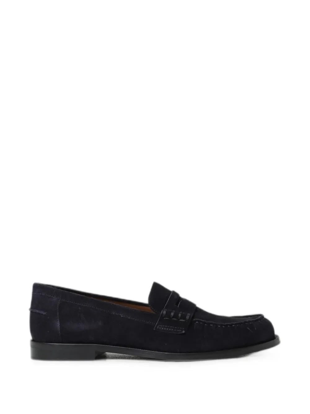 Emporio Armani suede penny loafers - Blu