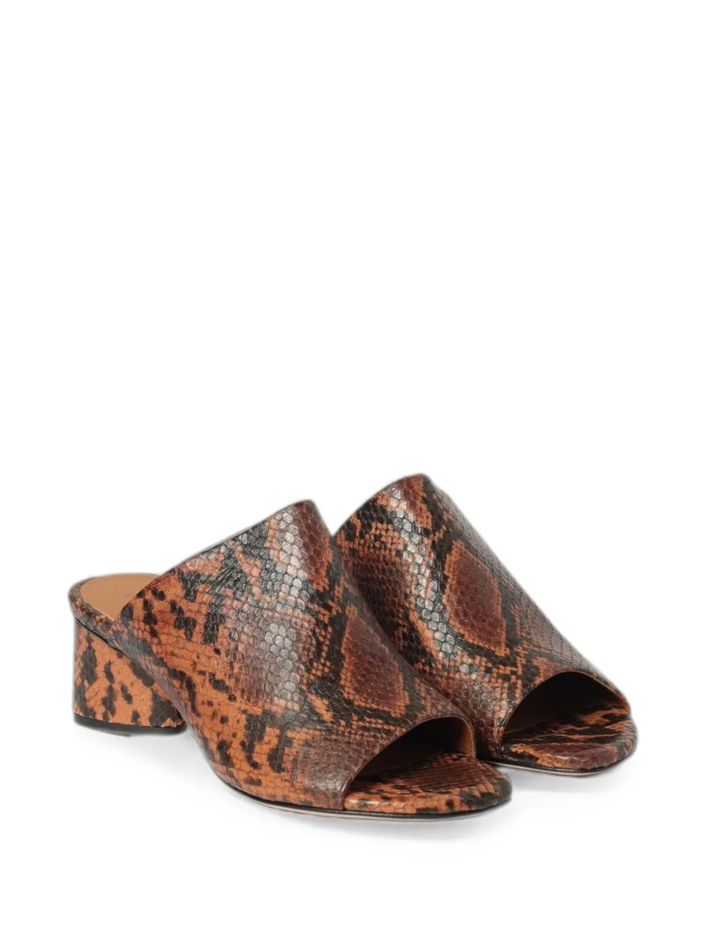Vic Matie python-print leather sandals Bruin
