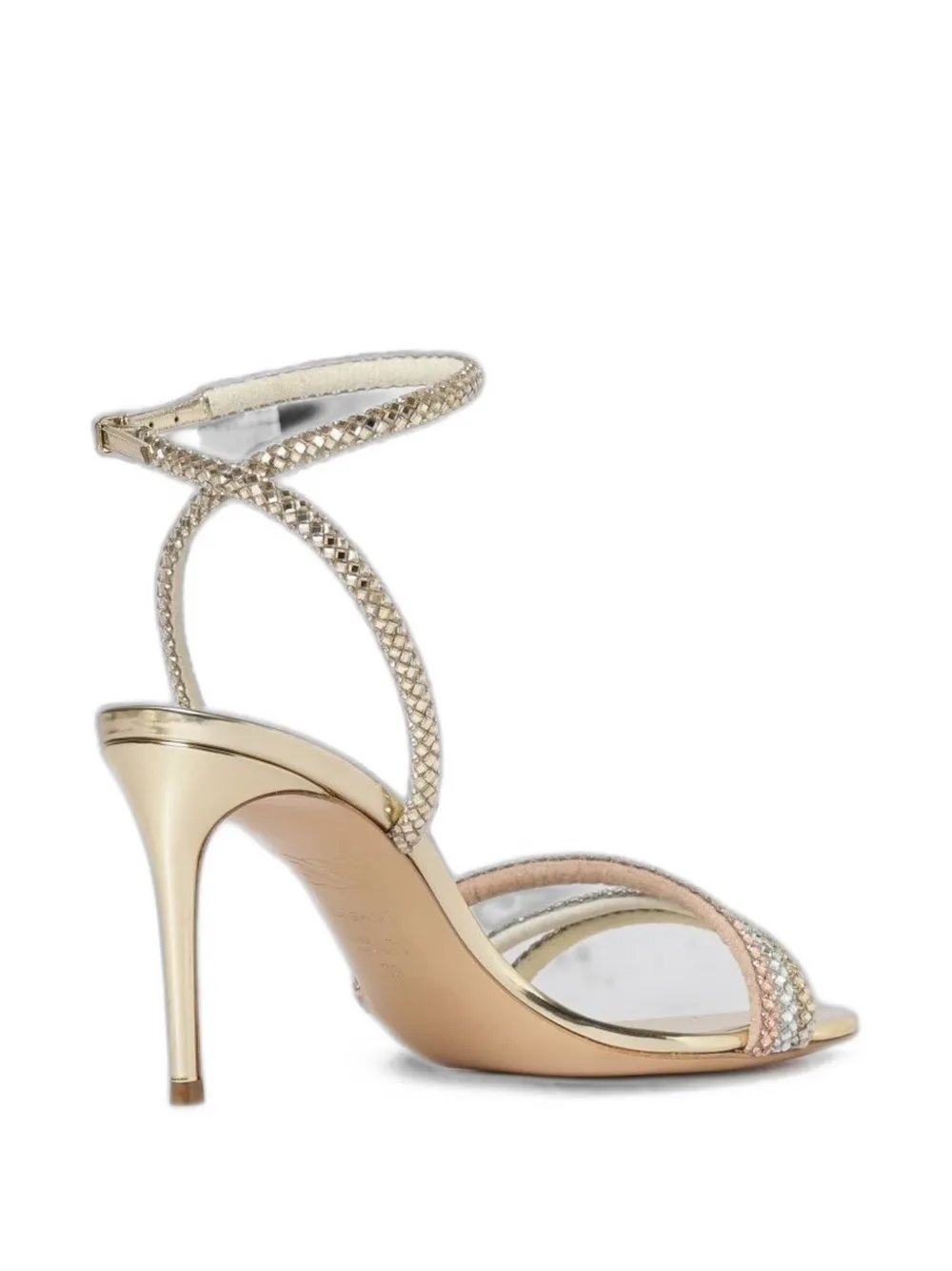 Casadei Julia crystal-embellished sandals Goud