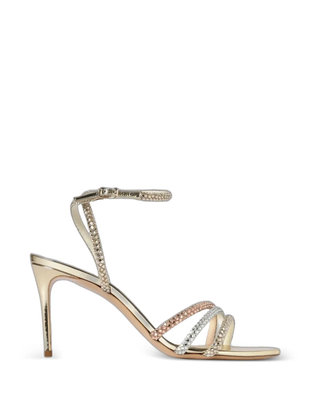 Casadei Julia crystal-embellished sandals Goud