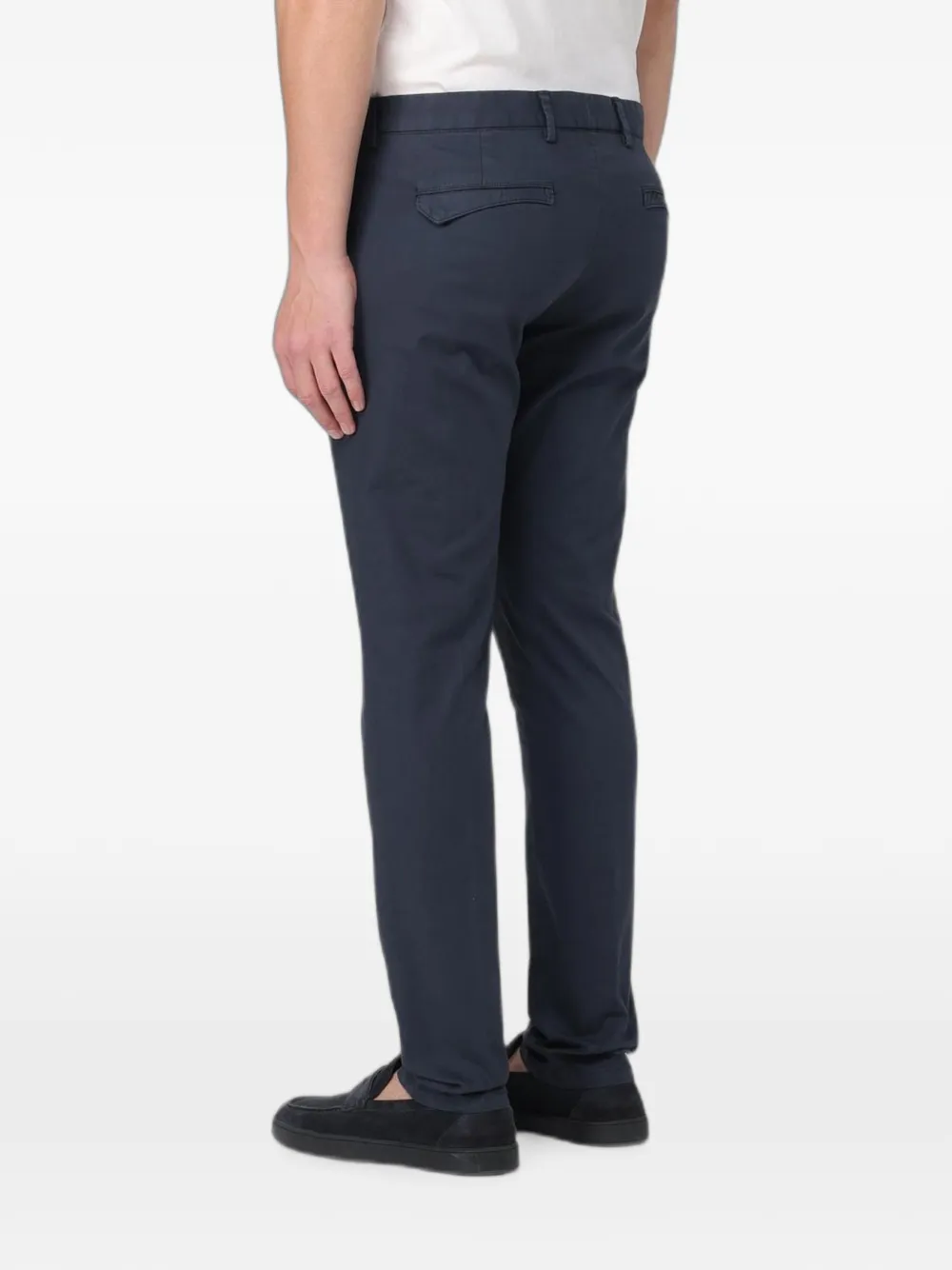 PT Torino Chino met knoopsluiting Blauw