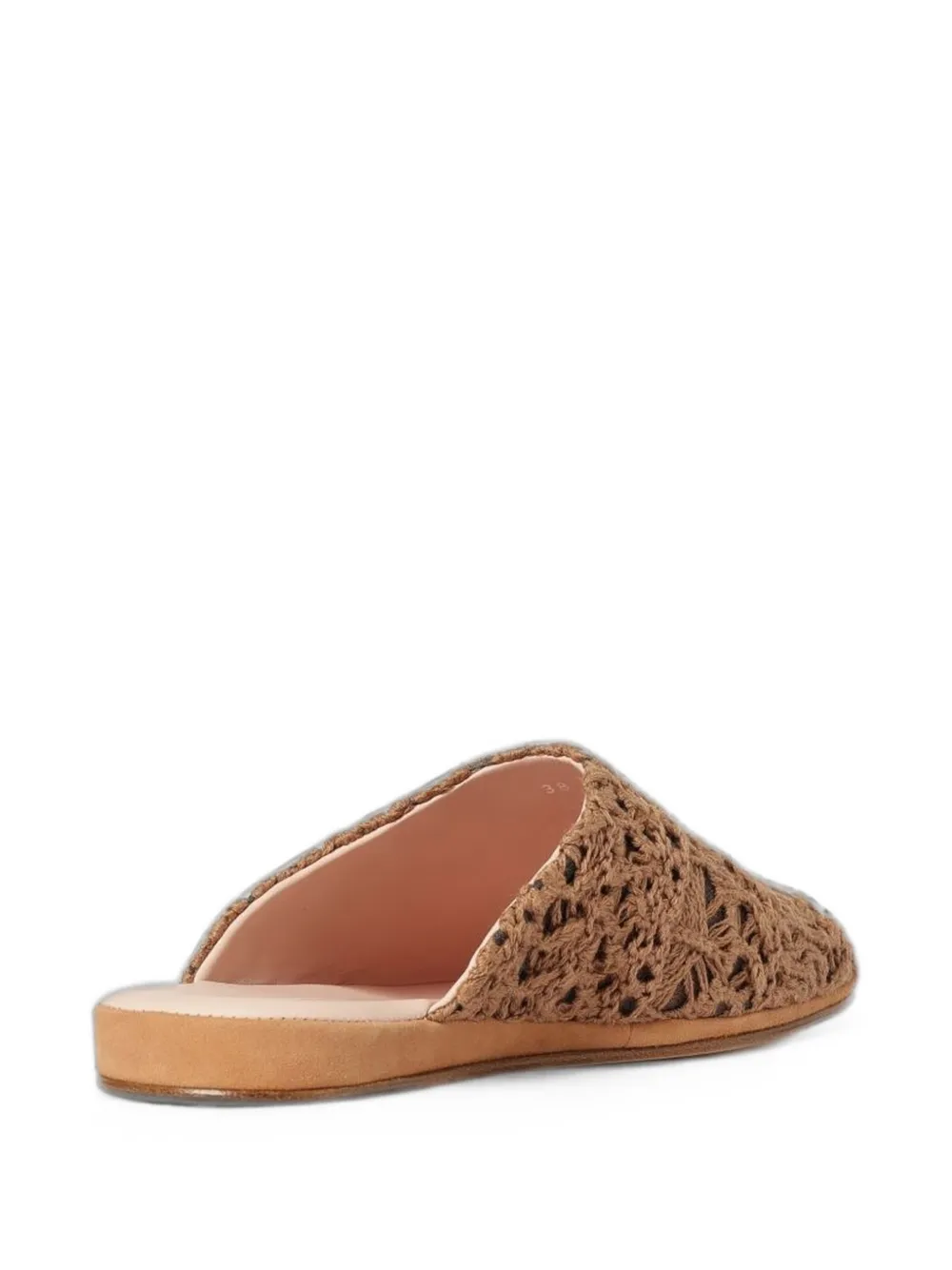 Fabiana Filippi crochet-knit mules Beige
