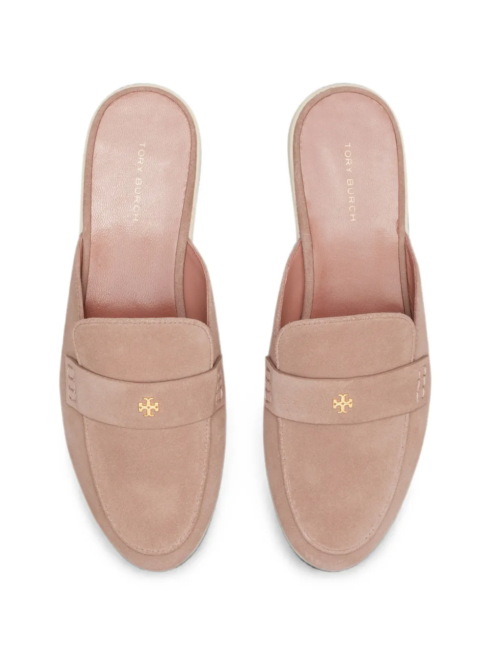 Tory Burch Ballet Sport muiltjes met logoplakkaat Roze