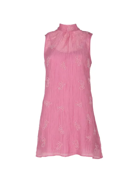 STAUD Albee bead-embellished mini dress