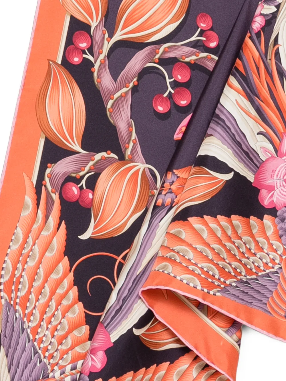 Ferragamo Sjaal met dierenprint Oranje