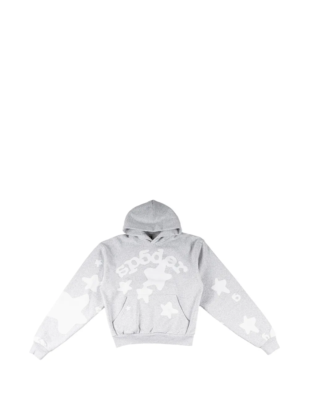 SP5DER Beluga star-print hoodie - Grigio