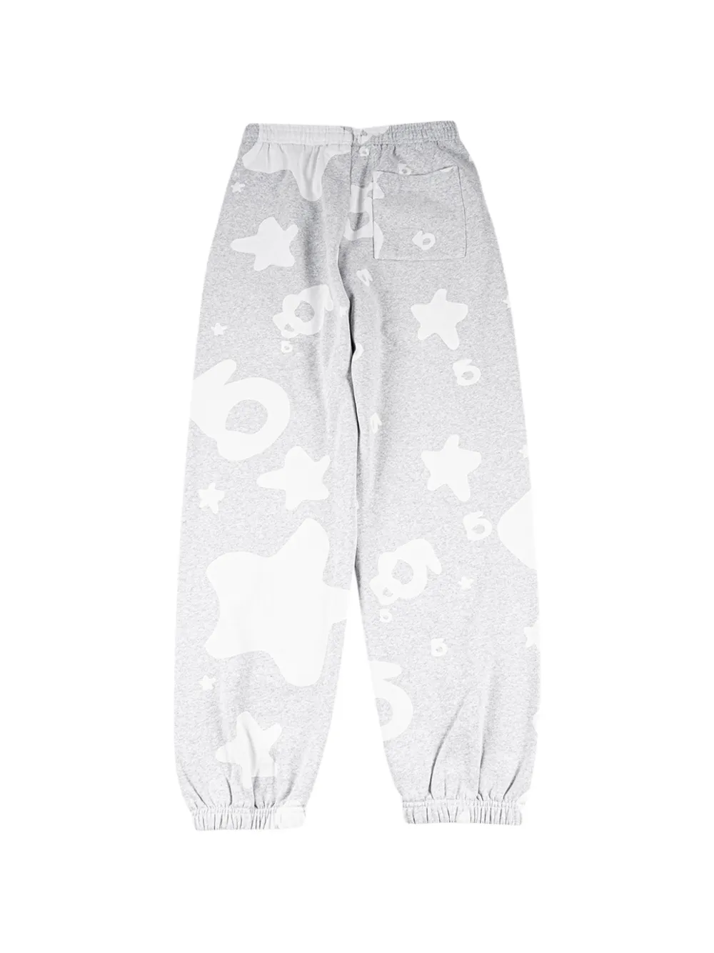 SP5DER AOP Beluga trainingsbroek met sterrenprint Grijs