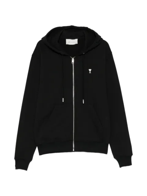 AMI Paris logo-embroidered hoodie