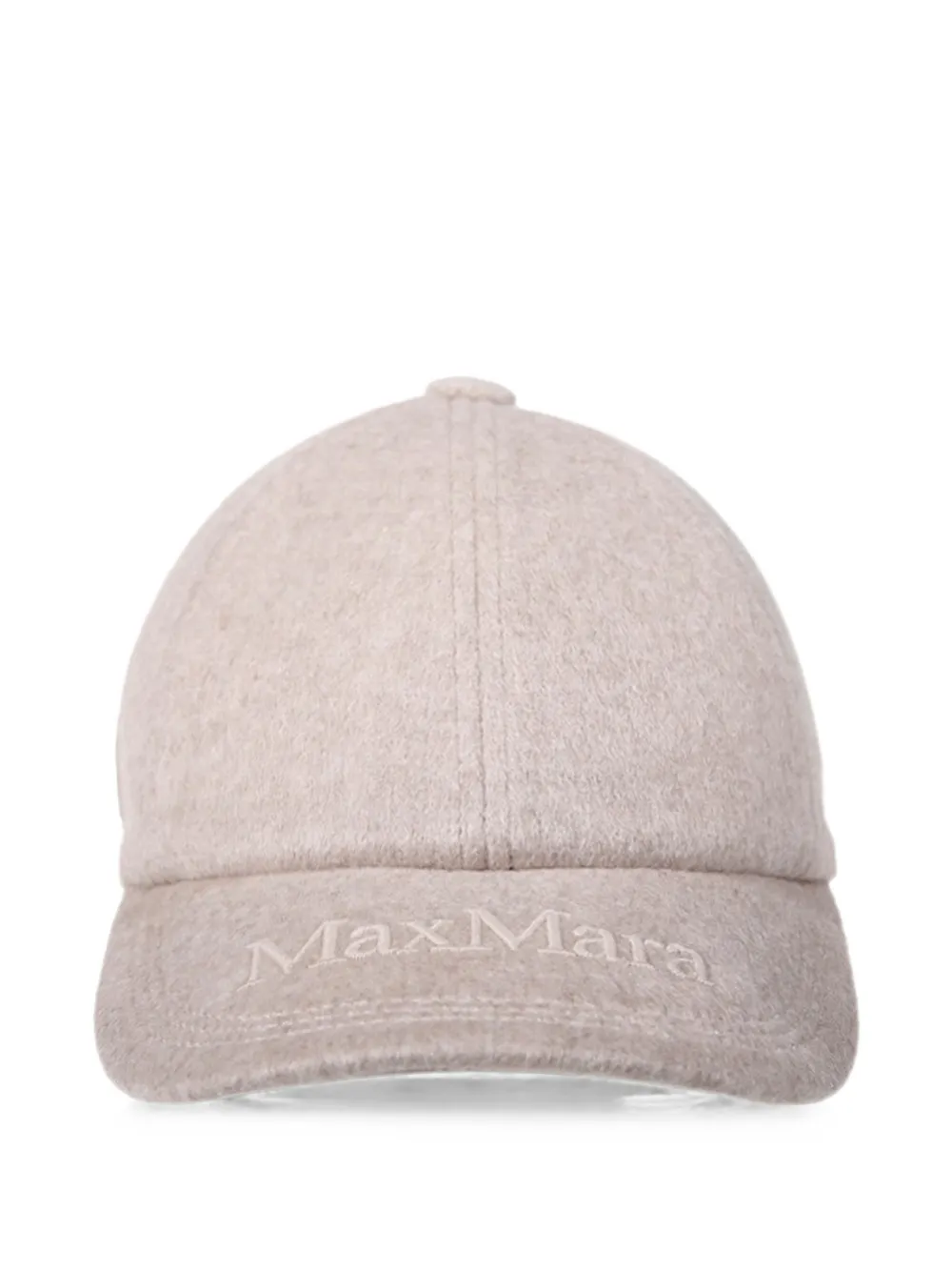 Max Mara logo-embroidered cap - Neutrals