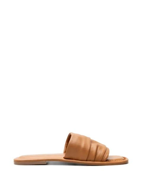 Free People Evelyn ruched leather sandals