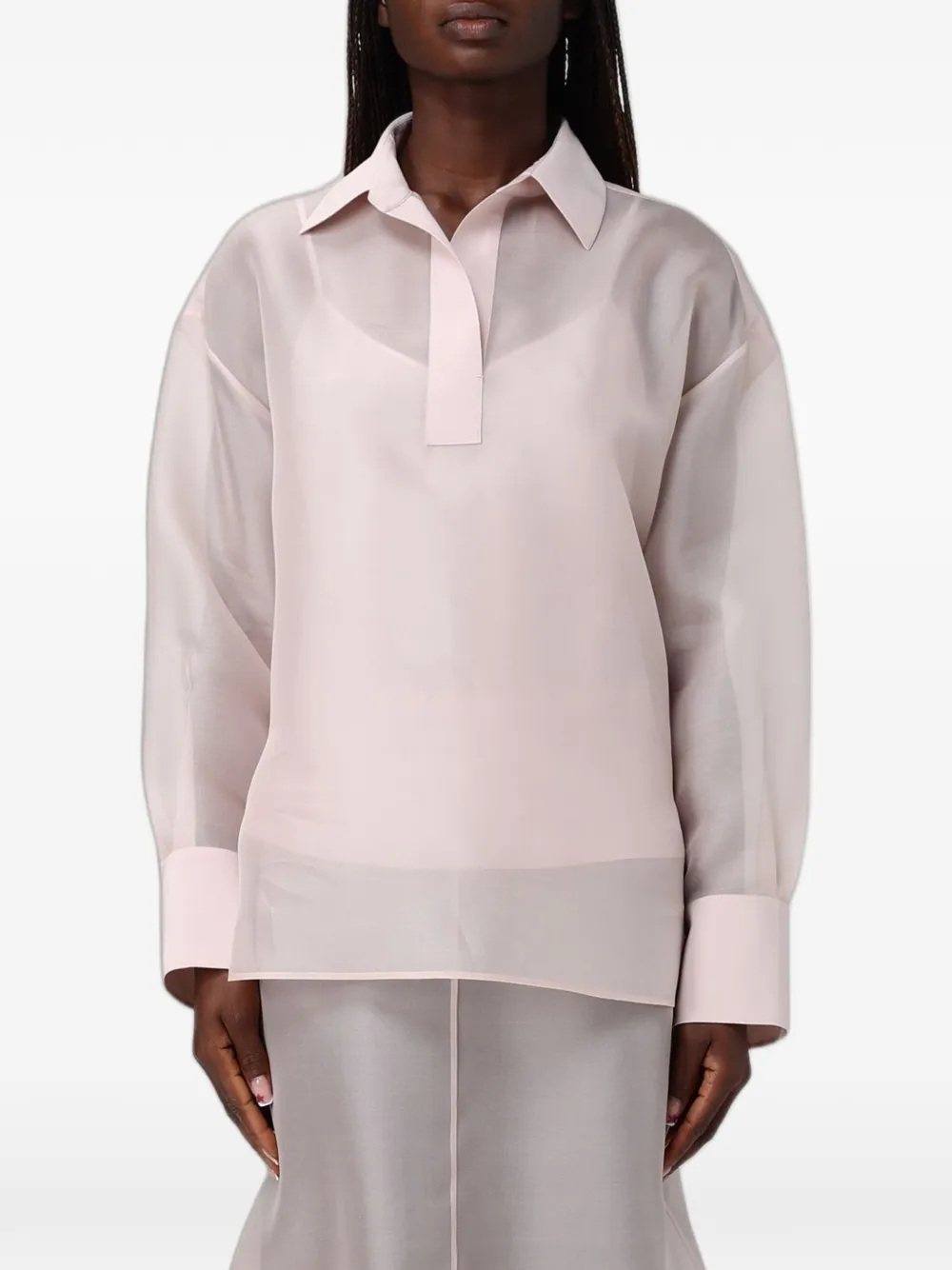 Agnona collared blouse - Rosa