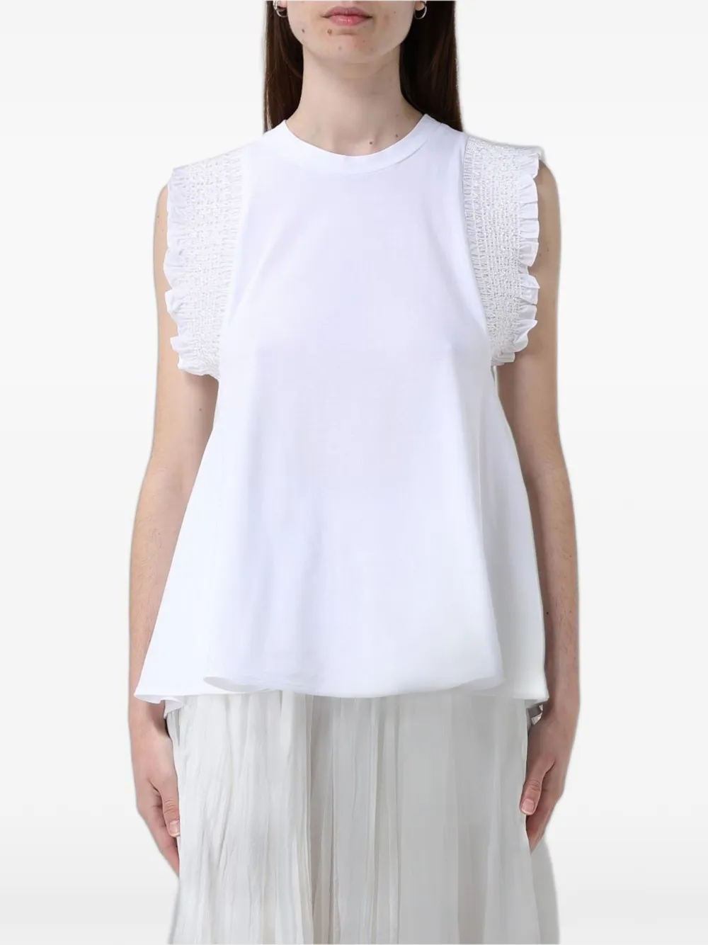 MeimeiJ ruffled smocked T-shirt