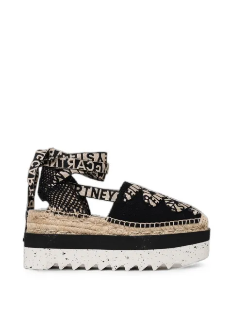 Stella McCartney Gaia logo-jacquard espadrilles