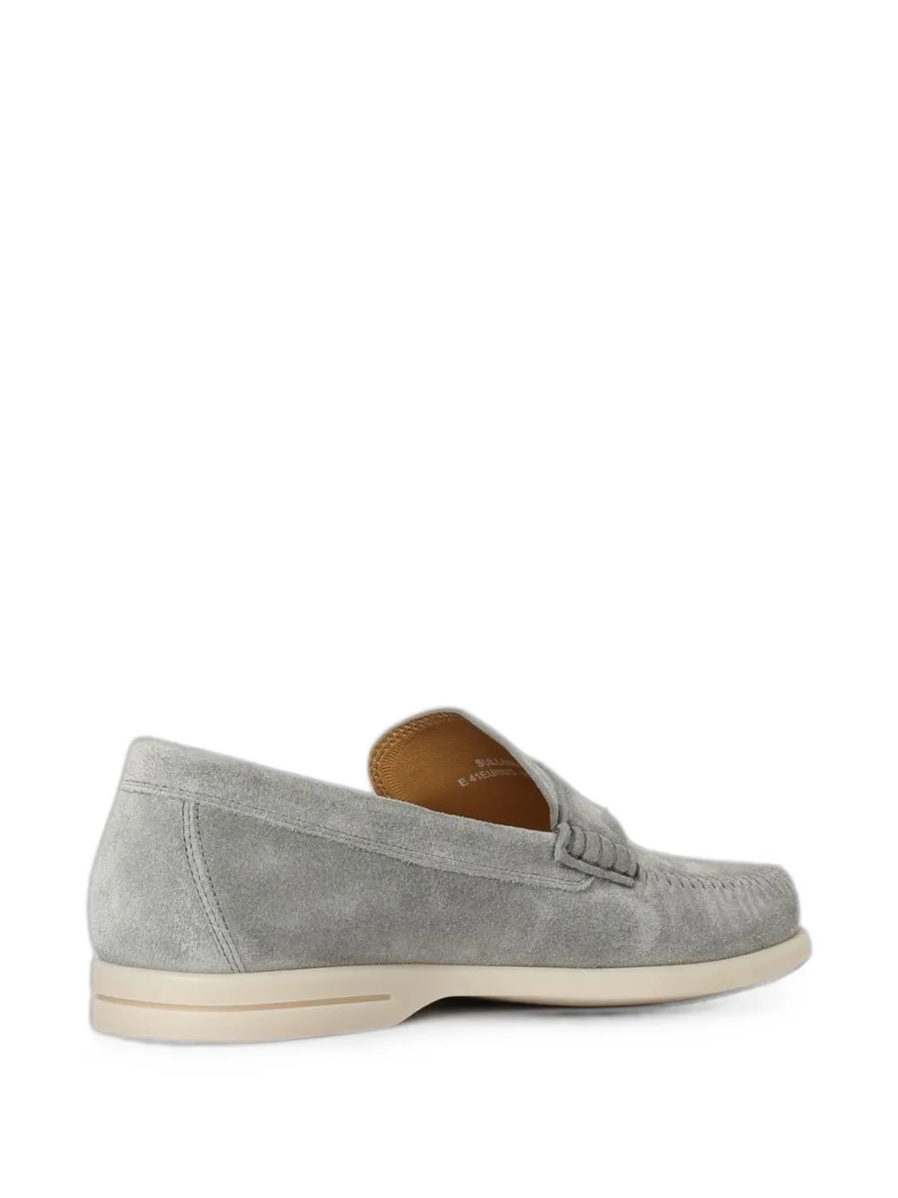 Bally whipstitch suede loafers Blauw
