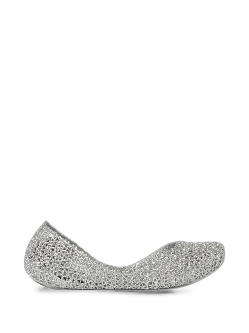 Melissa Campana perforated ballet flats - Argento