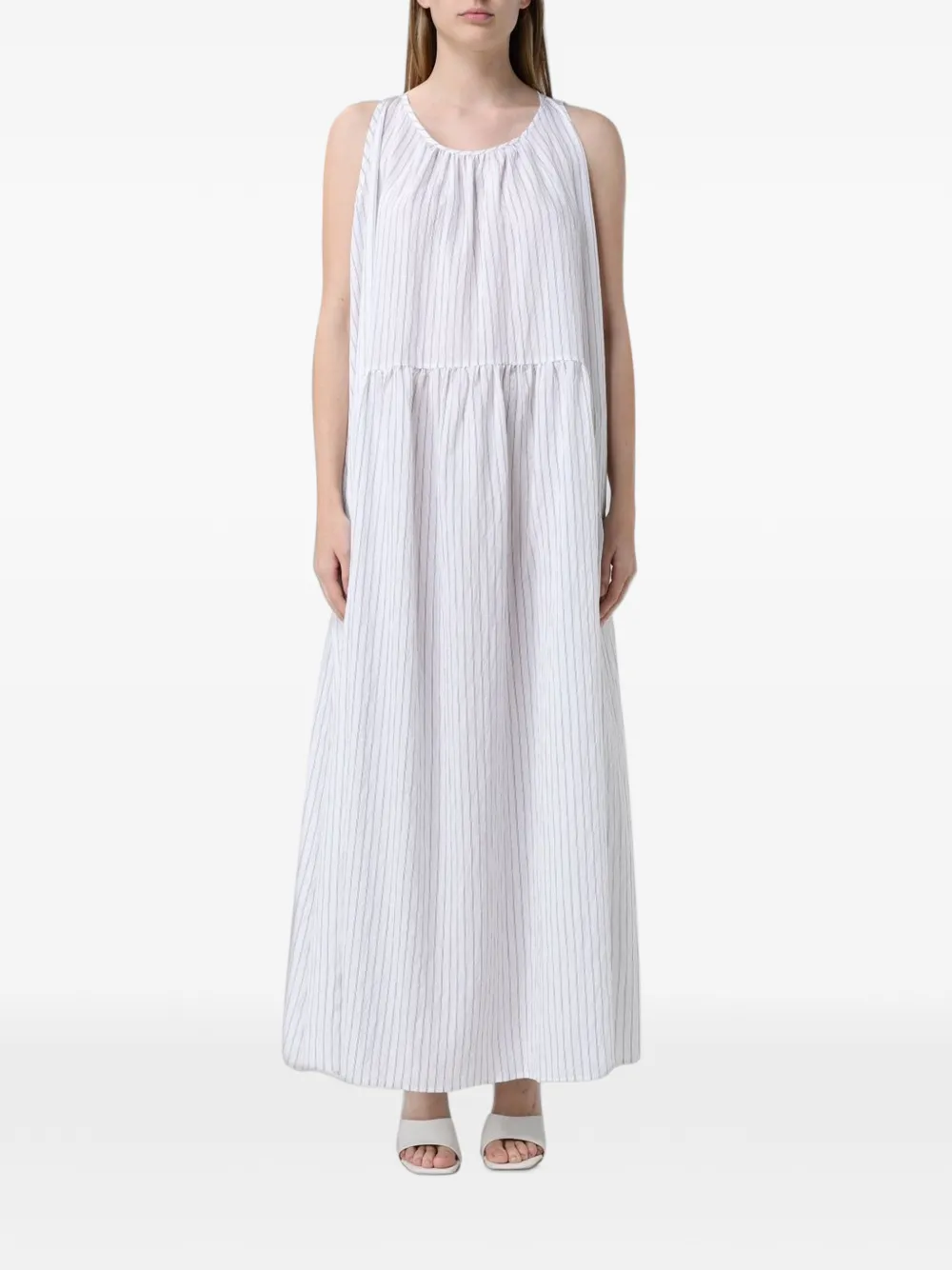 MeimeiJ striped maxi dress - Bianco
