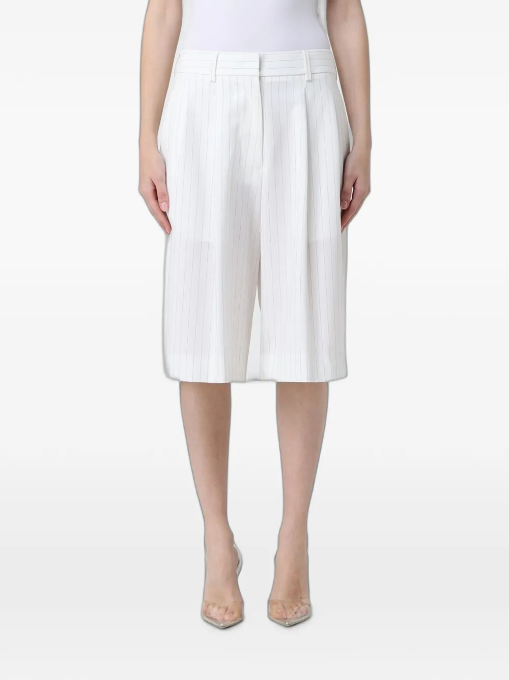 MeimeiJ pinstriped pleated shorts