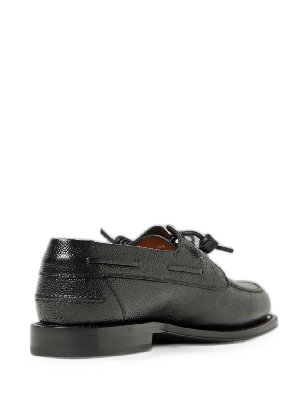 DSQUARED2 grainy-texture boat shoes Zwart