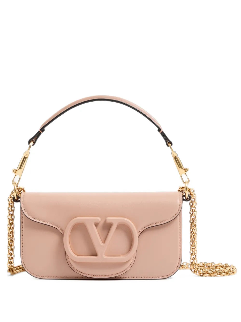 Valentino Garavani Borsa a spalla VLogo Signature con catena - Rosa