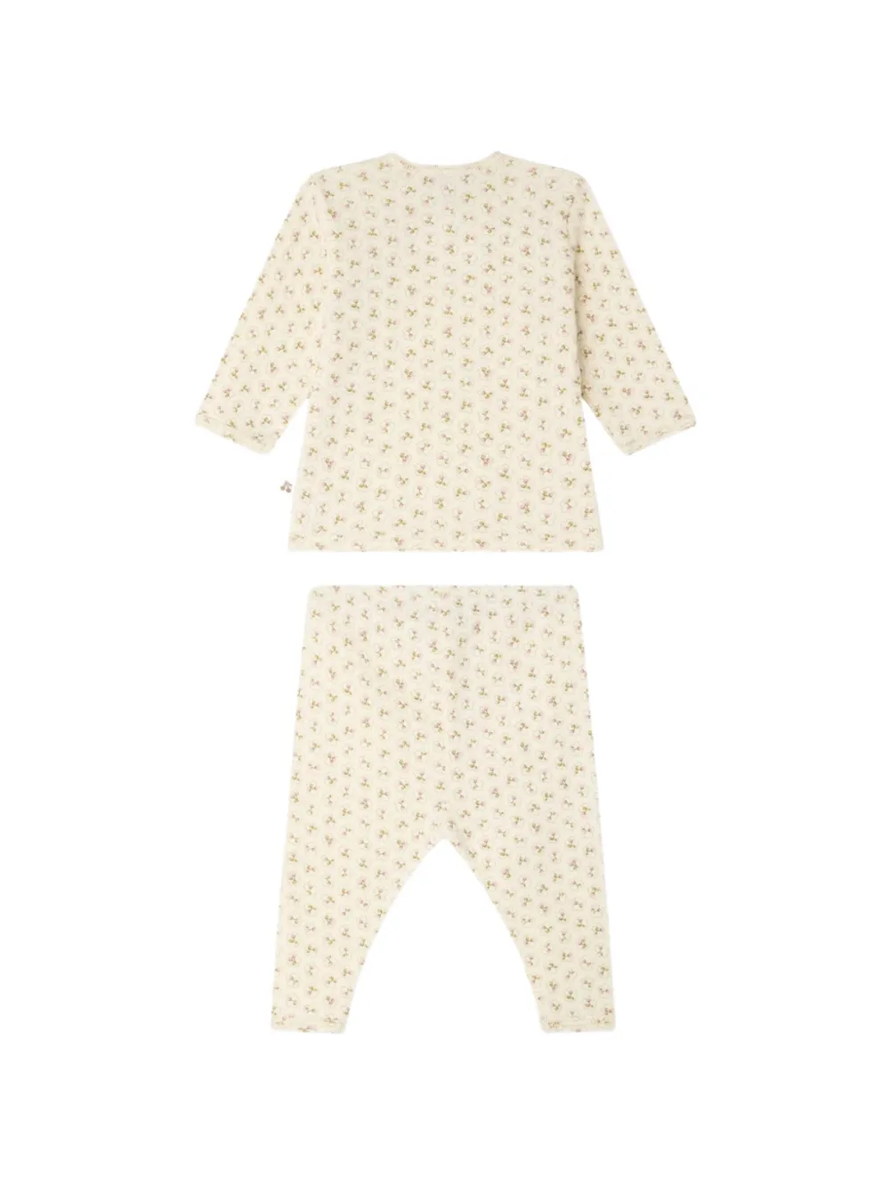 Bonpoint Pyjama met bloemenprint Beige
