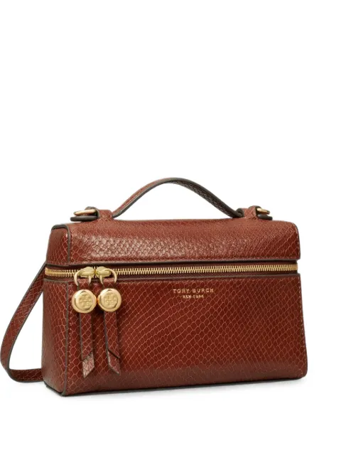 Tory Burch bolso de hombro Romy con efecto de piel de serpiente en relieve