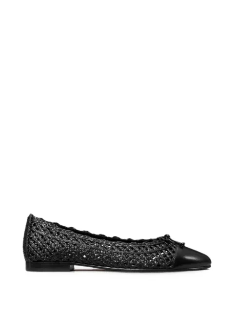 Tory Burch woven cap-toe ballet flats