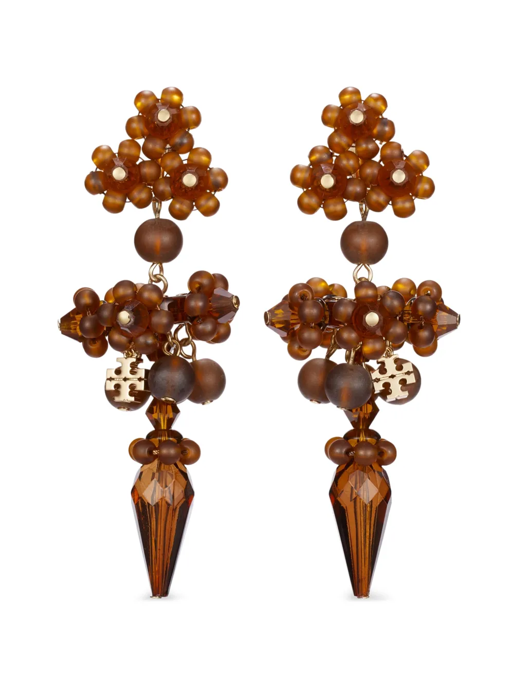 Tory Burch Curiosity beaded linear earrings · One Size