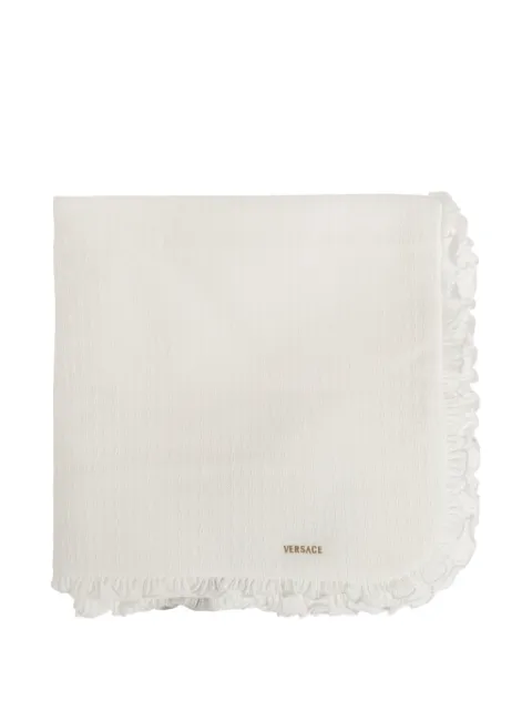 Versace Kids ruffle-trip blanket