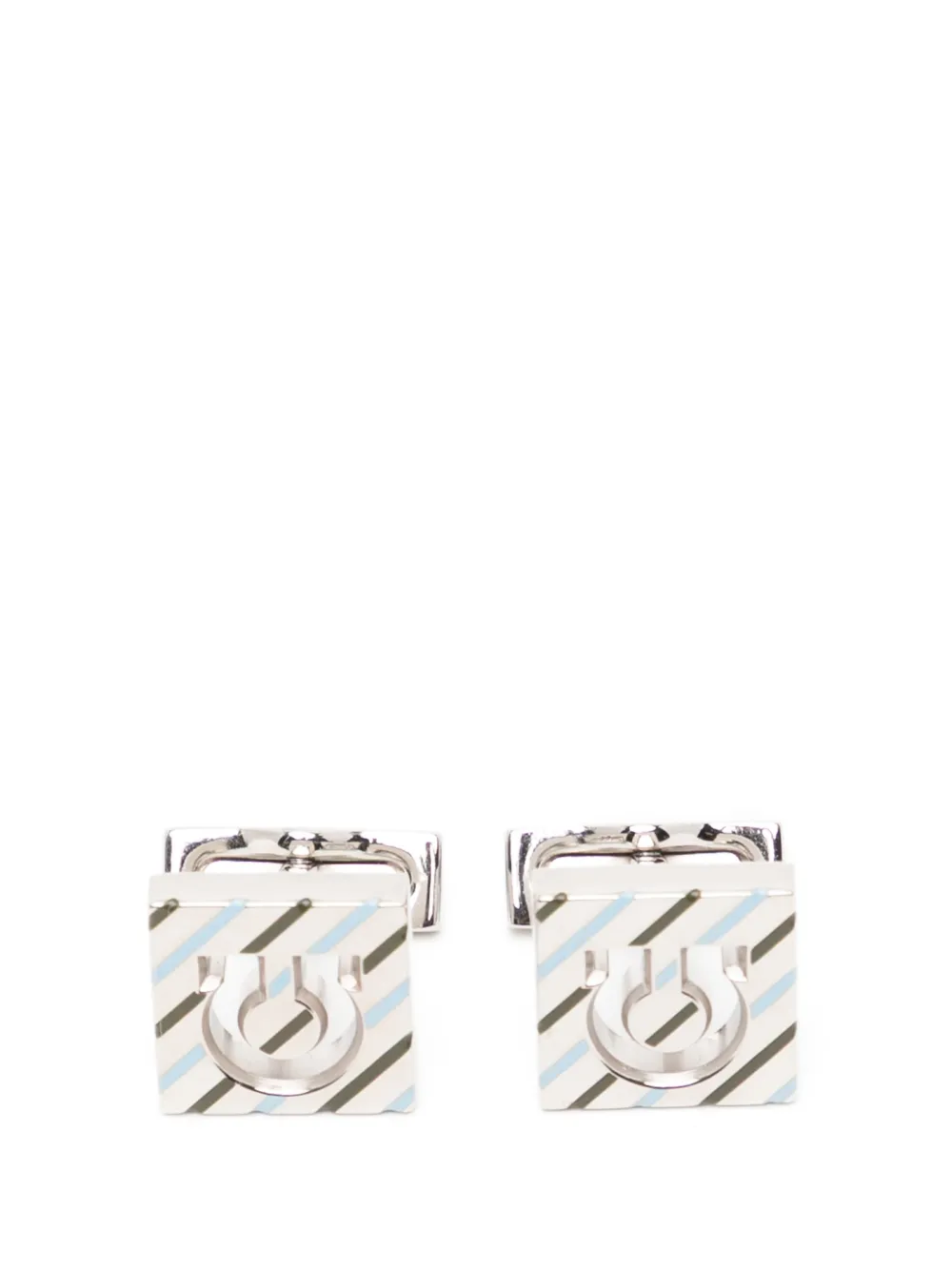 Ferragamo 간치니 기요셰 커프 링크스 | 실버 톤 | Image 1