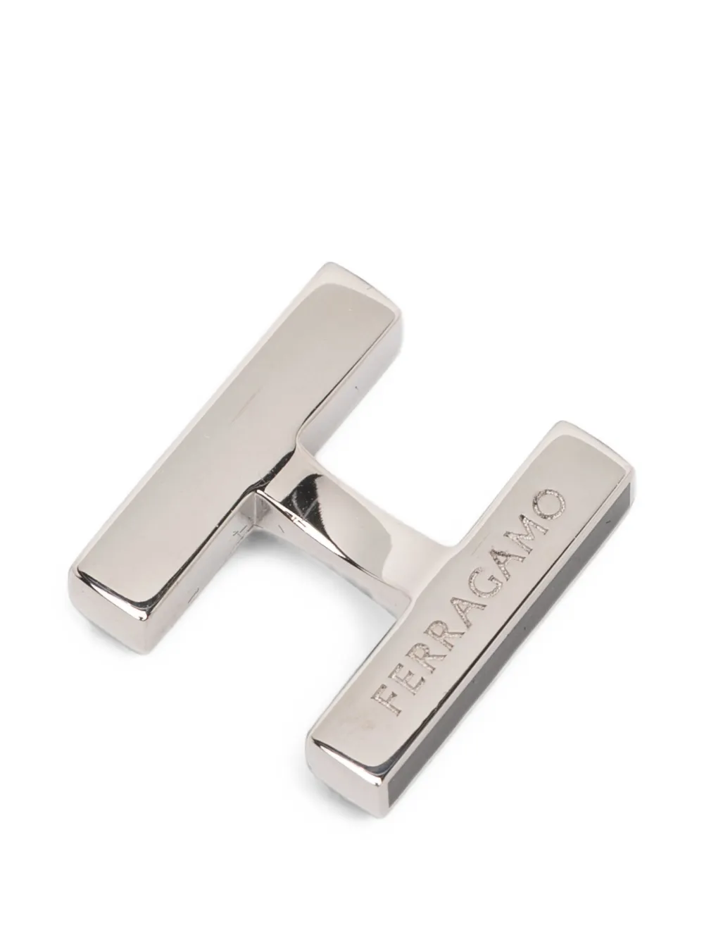 Ferragamo Manchetknopen met gegraveerd logo Zilver