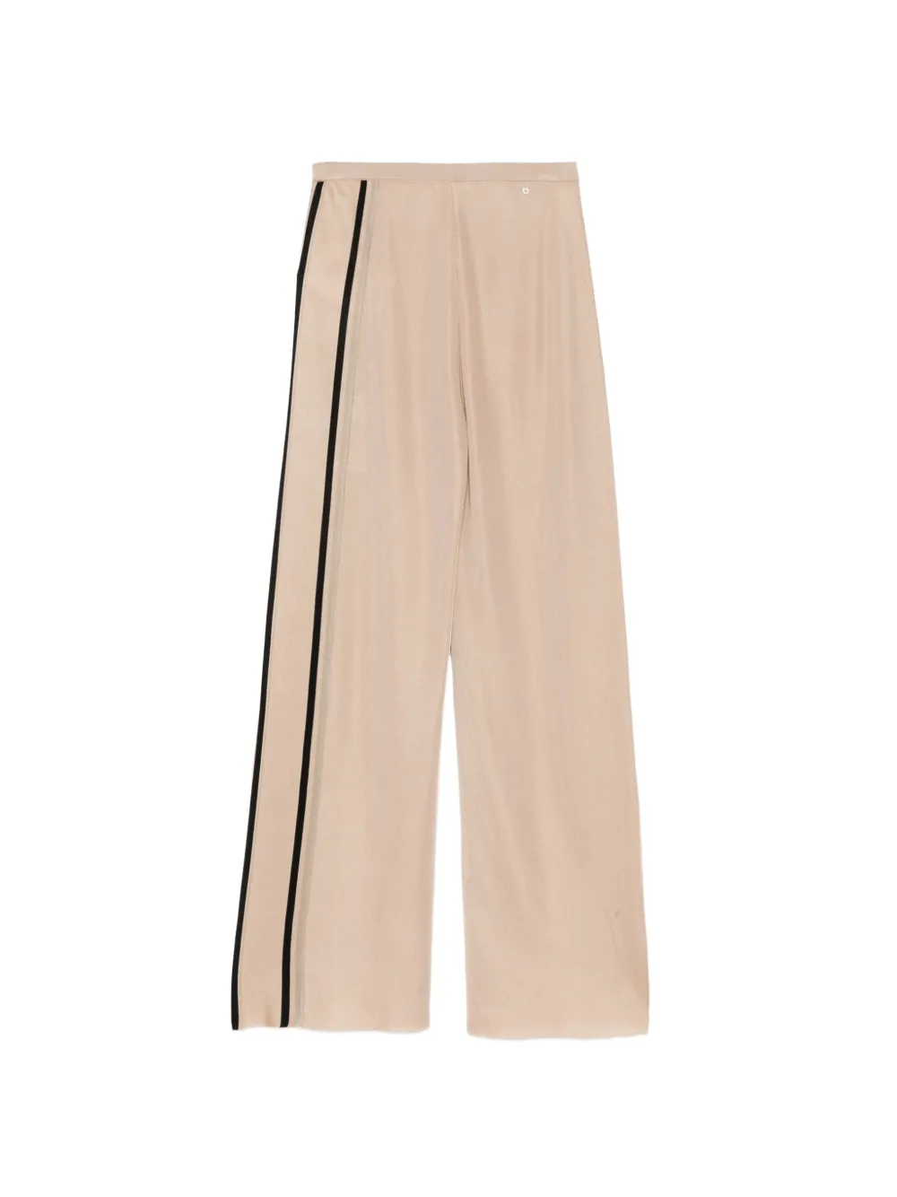 Ferragamo Palazzo broek met zijstreep Beige