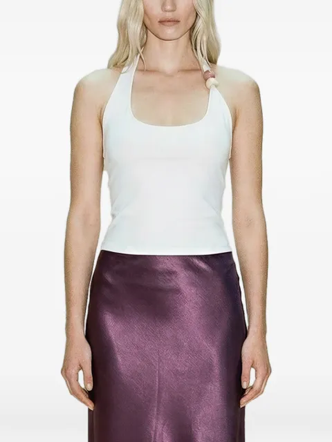 Atoir Trinity bead-embellished halterneck top