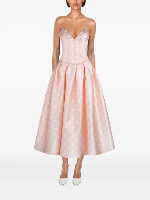 Atoir polka-dot corset-style dress
