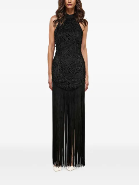 Atoir fringe-detail ruched dress