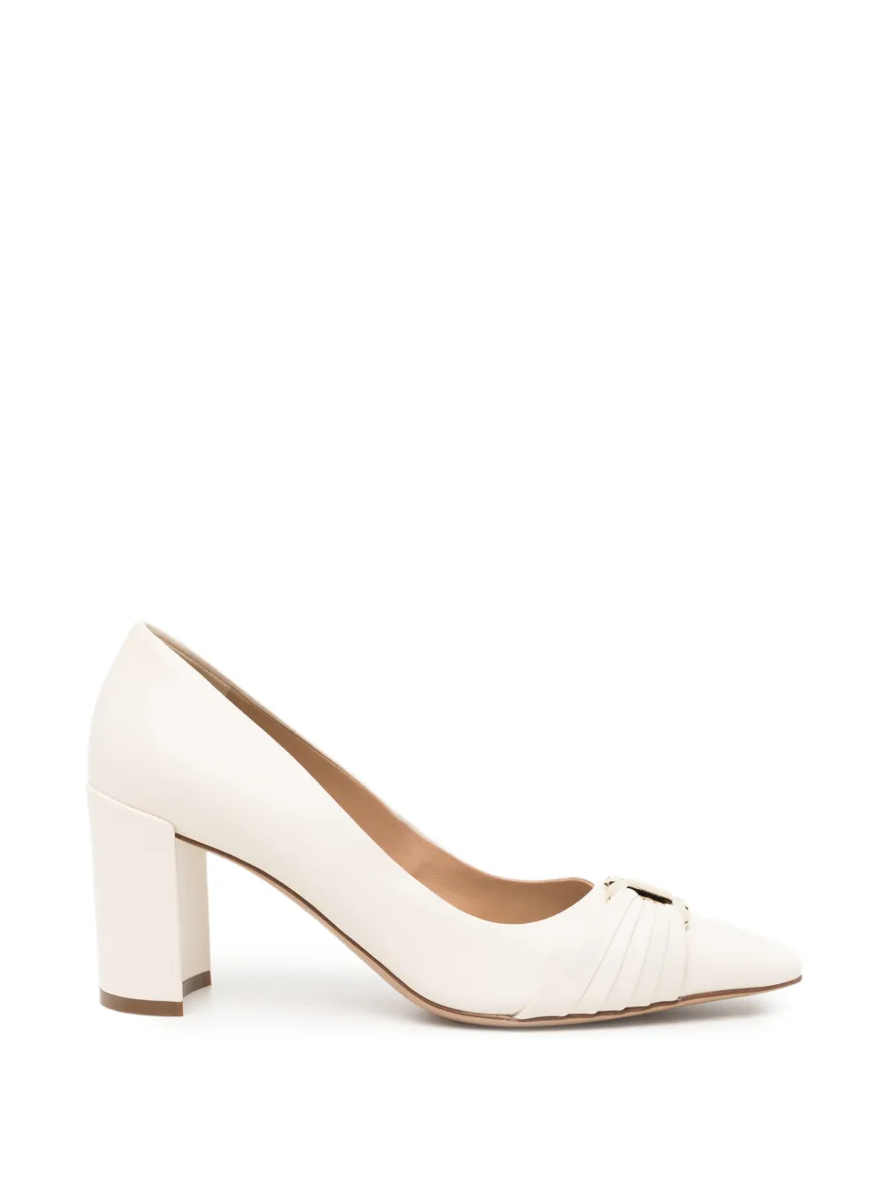 Ferragamo 80mm Gancio pumps Beige